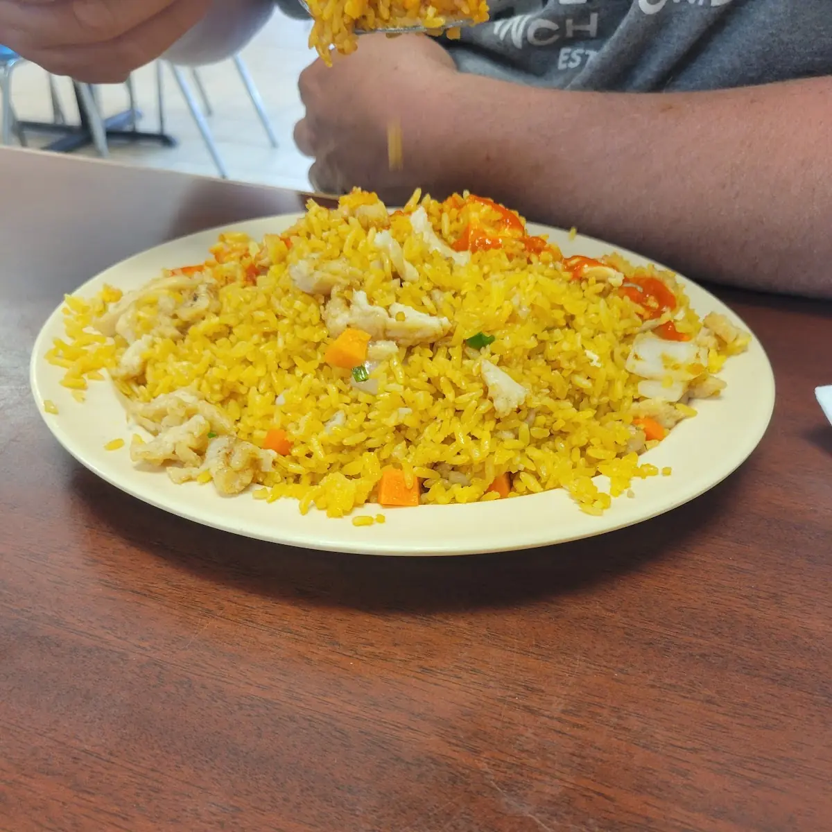 chicken fried rice鸡炒饭
